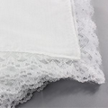 Custom Ladies White Lace Handkerchief Bandana For DIY Bride Wedding Hankie